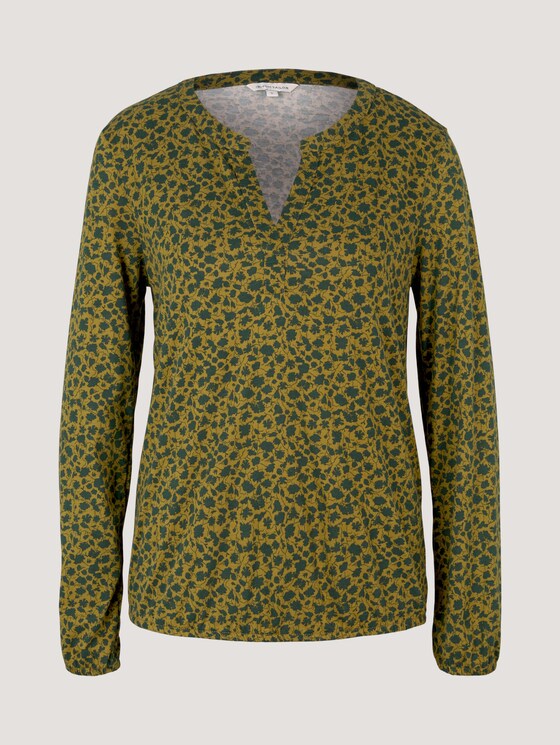 Gemustertes Blusenshirt mit TENCEL™ Modal - Frauen - green shades floral design Gemustertes Blusenshirt mit TENCEL™ Modal - Frauen - green shades floral design - 7 - TOM TAILOR