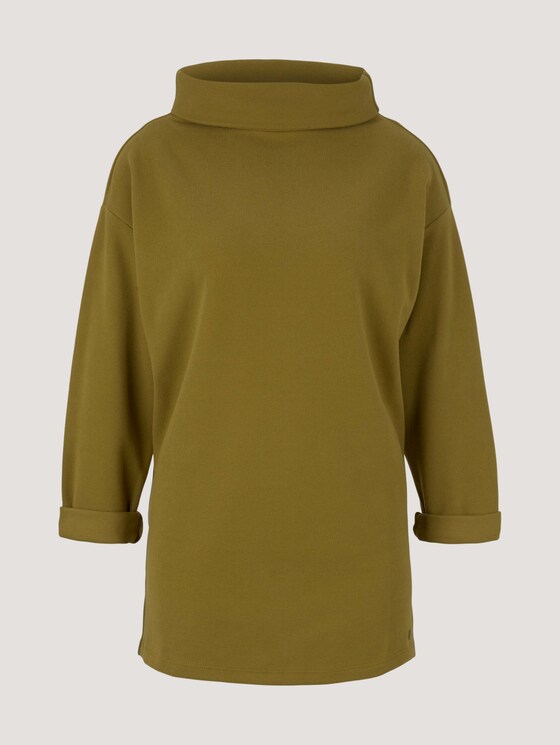 Sweatshirt mit Stehkragen - Frauen - khaki olive Sweatshirt mit Stehkragen - Frauen - khaki olive - 7 - TOM TAILOR