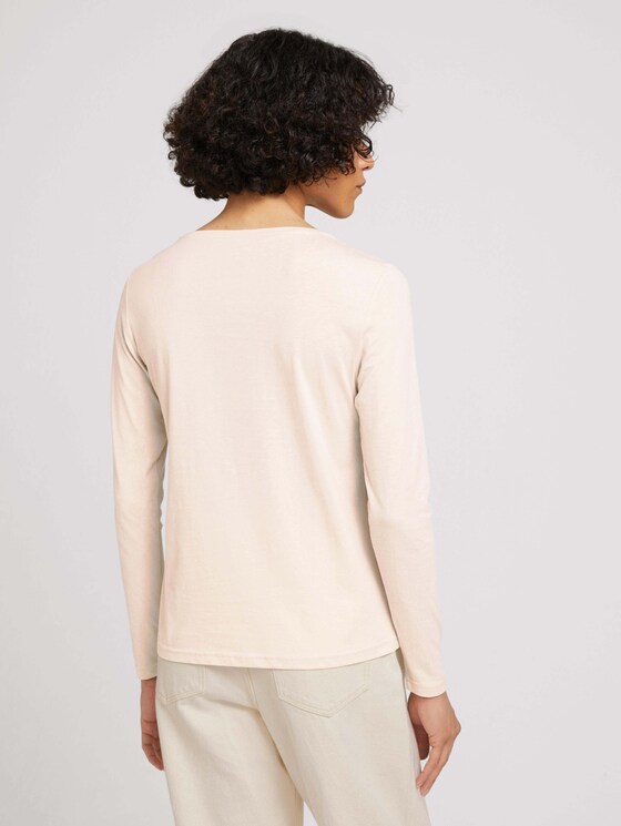 Langarmshirt mit Print - Frauen - cold beige Langarmshirt mit Print - Frauen - cold beige - 2 - TOM TAILOR