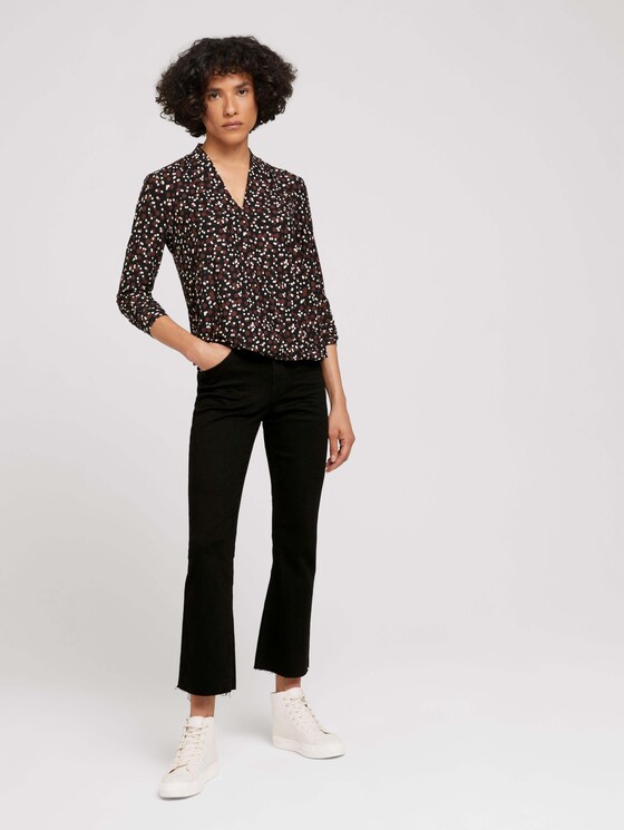 Blusenshirt mit Muster - Frauen - black small dot design Blusenshirt mit Muster - Frauen - black small dot design - 3 - TOM TAILOR