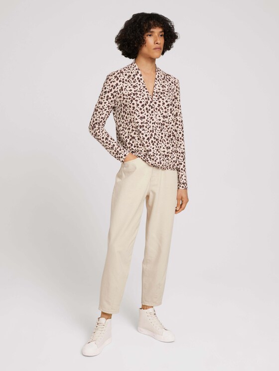 Blusenshirt mit Muster - Frauen - beige small dot design Blusenshirt mit Muster - Frauen - beige small dot design - 3 - TOM TAILOR