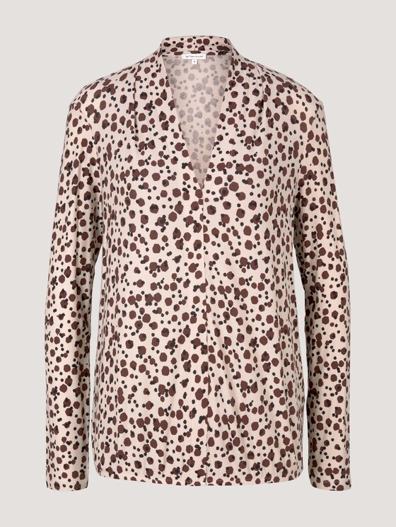 Blusenshirt mit Muster - Frauen - beige small dot design Blusenshirt mit Muster - Frauen - beige small dot design - 7 - TOM TAILOR
