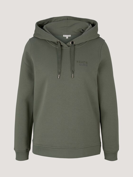 Hoodie mit Print - Frauen - dusty mid olive Hoodie mit Print - Frauen - dusty mid olive - 7 - TOM TAILOR