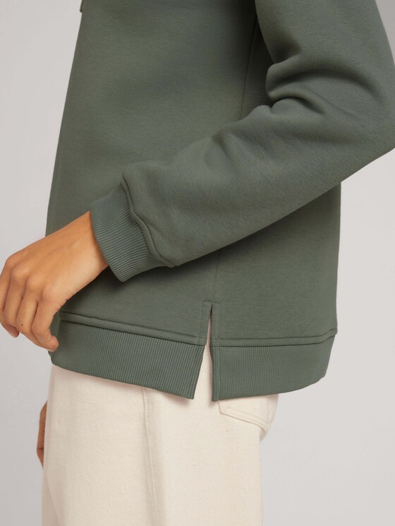 Hoodie mit Print - Frauen - dusty mid olive Hoodie mit Print - Frauen - dusty mid olive - 9 - TOM TAILOR
