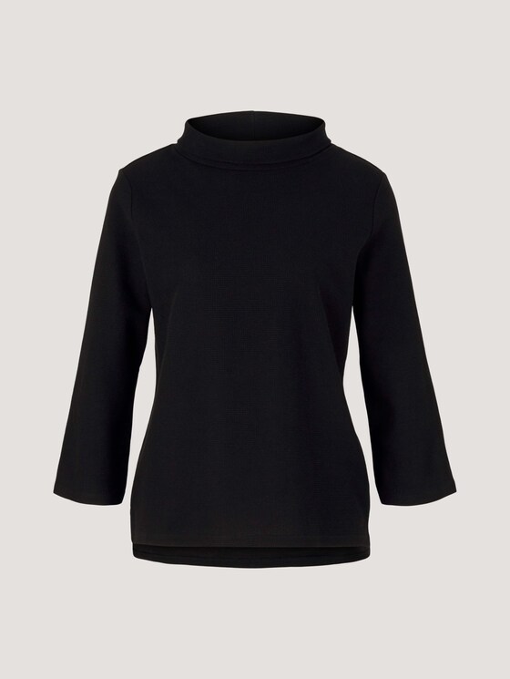 Rollkragenshirt mit 3/4 Arm - Frauen - deep black Rollkragenshirt mit 3/4 Arm - Frauen - deep black - 7 - TOM TAILOR