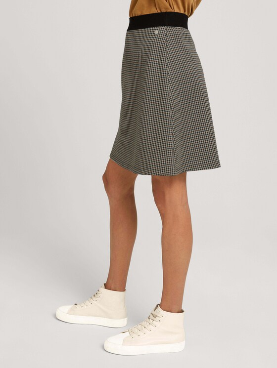 Rock mit Karomuster - Frauen - beige green small check Rock mit Karomuster - Frauen - beige green small check - 11 - TOM TAILOR