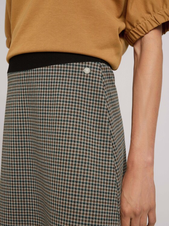 Rock mit Karomuster - Frauen - beige green small check Rock mit Karomuster - Frauen - beige green small check - 9 - TOM TAILOR