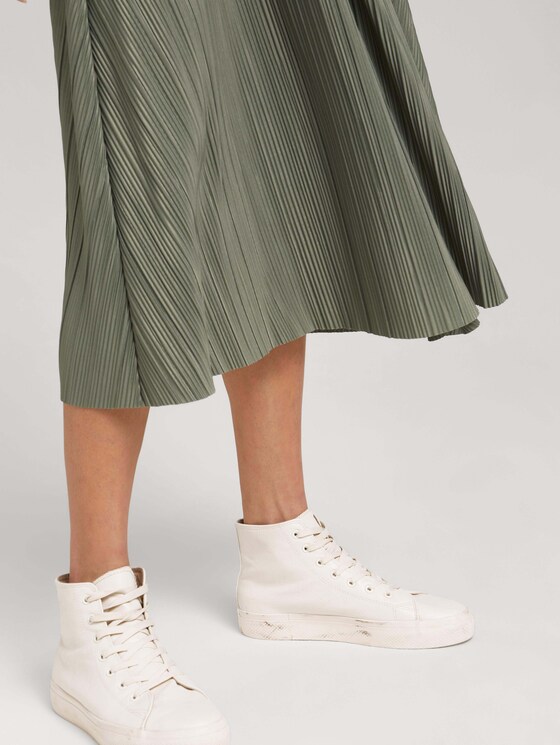 Plissierter Midirock - Frauen - dusty mid olive Plissierter Midirock - Frauen - dusty mid olive - 10 - TOM TAILOR