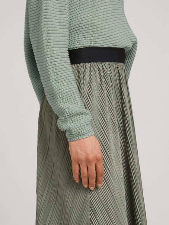 Plissierter Midirock - Frauen - dusty mid olive Plissierter Midirock - Frauen - dusty mid olive - 9 - TOM TAILOR