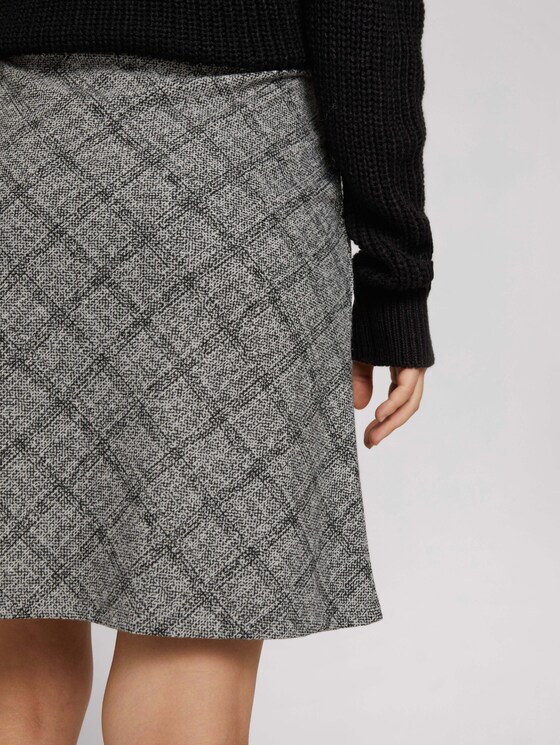 Weicher Rock mit Karomuster - Frauen - offwhite jacquard check Weicher Rock mit Karomuster - Frauen - offwhite jacquard check - 10 - TOM TAILOR