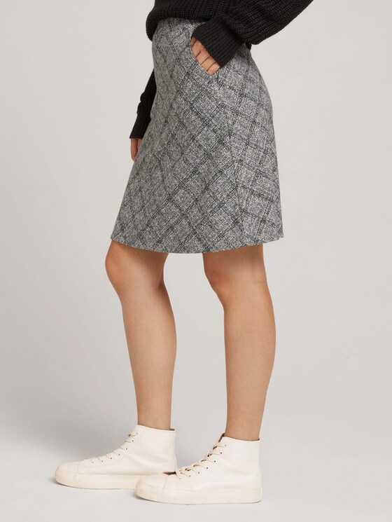 Weicher Rock mit Karomuster - Frauen - offwhite jacquard check Weicher Rock mit Karomuster - Frauen - offwhite jacquard check - 11 - TOM TAILOR