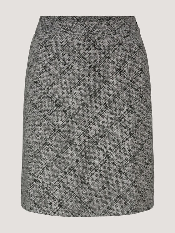 Weicher Rock mit Karomuster - Frauen - offwhite jacquard check Weicher Rock mit Karomuster - Frauen - offwhite jacquard check - 7 - TOM TAILOR