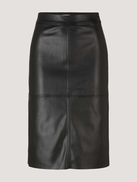 Midirock aus Kunstleder - Frauen - deep black Midirock aus Kunstleder - Frauen - deep black - 7 - TOM TAILOR