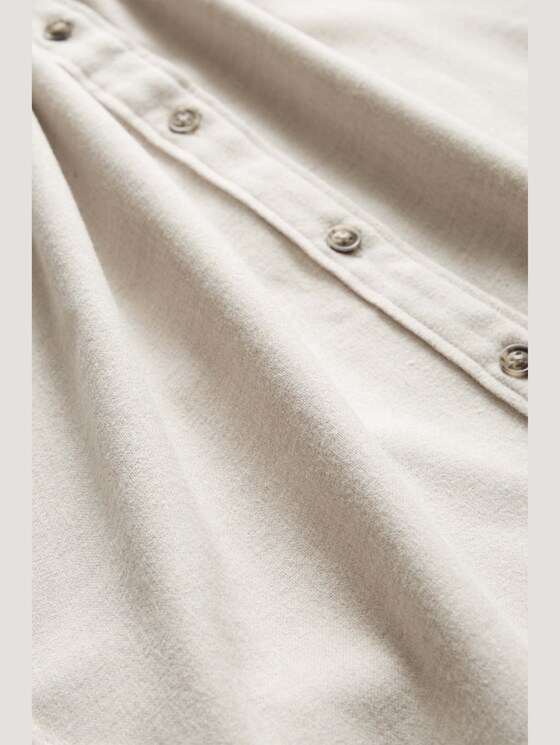 Melierte Hemdbluse - Frauen - cold beige melange Melierte Hemdbluse - Frauen - cold beige melange - 8 - TOM TAILOR