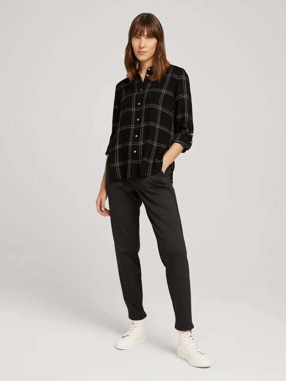 Hemdbluse mit Karomuster - Frauen - black green check Hemdbluse mit Karomuster - Frauen - black green check - 3 - TOM TAILOR