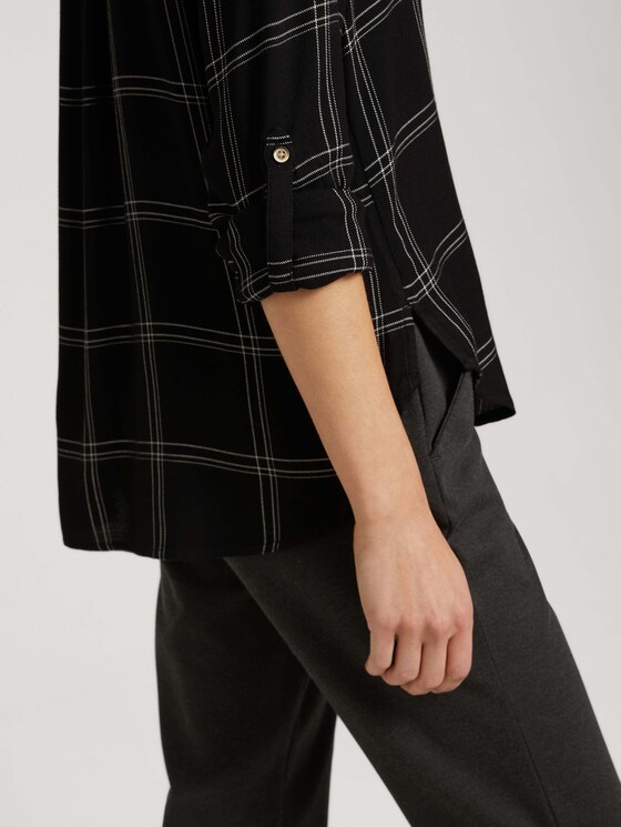 Hemdbluse mit Karomuster - Frauen - black green check Hemdbluse mit Karomuster - Frauen - black green check - 9 - TOM TAILOR