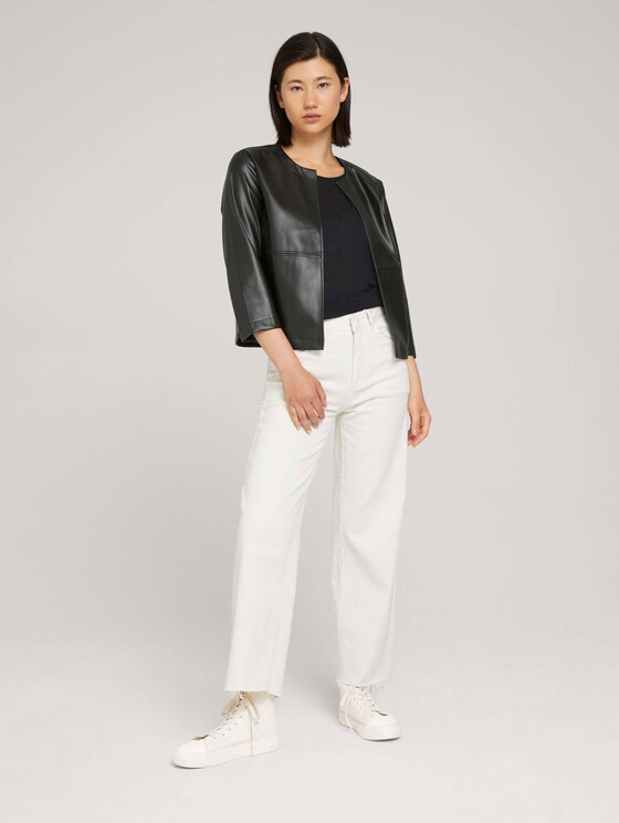 Kunstleder Blazer - Frauen - deep black Kunstleder Blazer - Frauen - deep black - 3 - TOM TAILOR