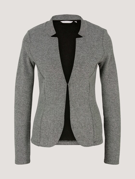 Melierter Blazer - Frauen - black white structure Melierter Blazer - Frauen - black white structure - 7 - TOM TAILOR