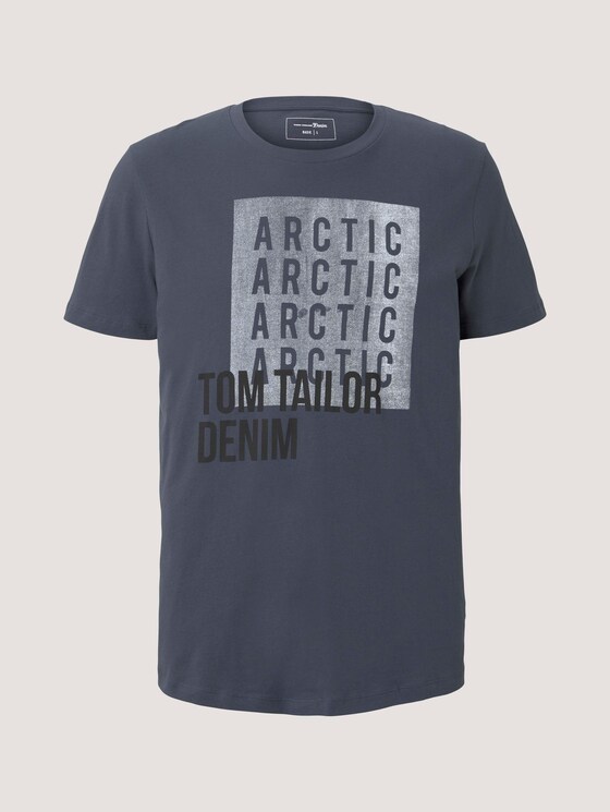 T-Shirt mit Print - Männer - Blueish Grey T-Shirt mit Print - Männer - Blueish Grey - 7 - TOM TAILOR Denim