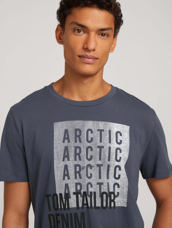 T-Shirt mit Print - Männer - Blueish Grey T-Shirt mit Print - Männer - Blueish Grey - 9 - TOM TAILOR Denim
