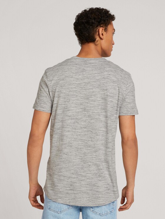 T-Shirt mit Logo-Print aus nachhaltiger Baumwolle - Männer - creme black space dye T-Shirt mit Logo-Print aus nachhaltiger Baumwolle - Männer - creme black space dye - 2 - TOM TAILOR Denim