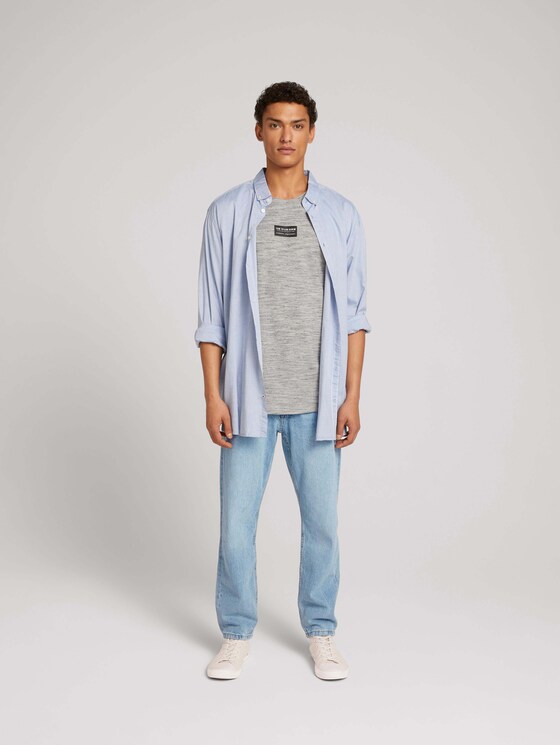 T-Shirt mit Logo-Print aus nachhaltiger Baumwolle - Männer - creme black space dye T-Shirt mit Logo-Print aus nachhaltiger Baumwolle - Männer - creme black space dye - 3 - TOM TAILOR Denim