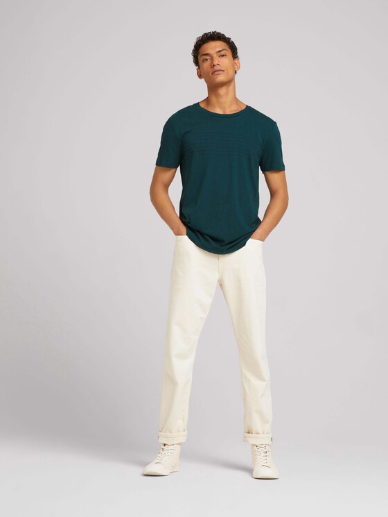 T-Shirt mit Schriftzug aus nachhaltiger Baumwolle - Männer - Deep Green Lake T-Shirt mit Schriftzug aus nachhaltiger Baumwolle - Männer - Deep Green Lake - 3 - TOM TAILOR Denim
