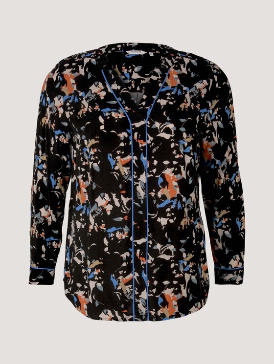 Plus - Bluse aus fließender Viskose - Frauen - abstract flower pattern Plus - Bluse aus fließender Viskose - Frauen - abstract flower pattern - 7 - My True Me
