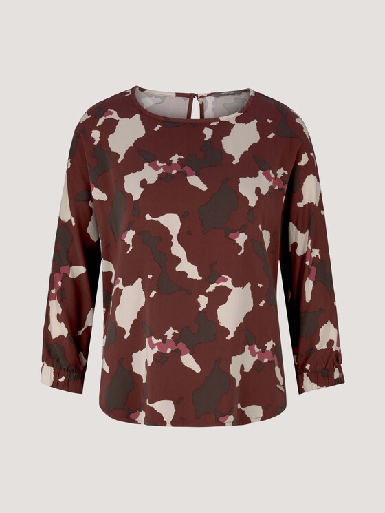 Bluse mit Fledermausärmeln - Frauen - organic abstract print Bluse mit Fledermausärmeln - Frauen - organic abstract print - 7 - Mine to five