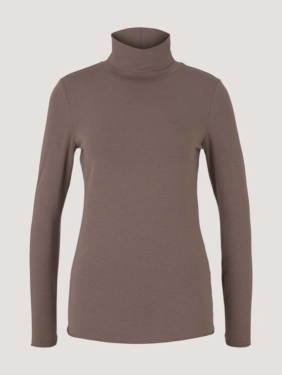 Rollkragenshirt mit Modal - Frauen - rusty brown Rollkragenshirt mit Modal - Frauen - rusty brown - 7 - Mine to five