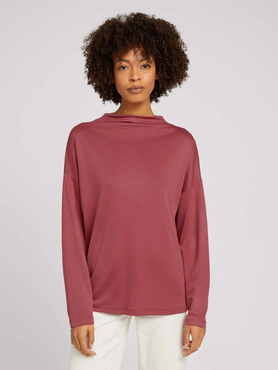 Pullover aus Jersey - Frauen - rouge red Pullover aus Jersey - Frauen - rouge red - 1 - Mine to five