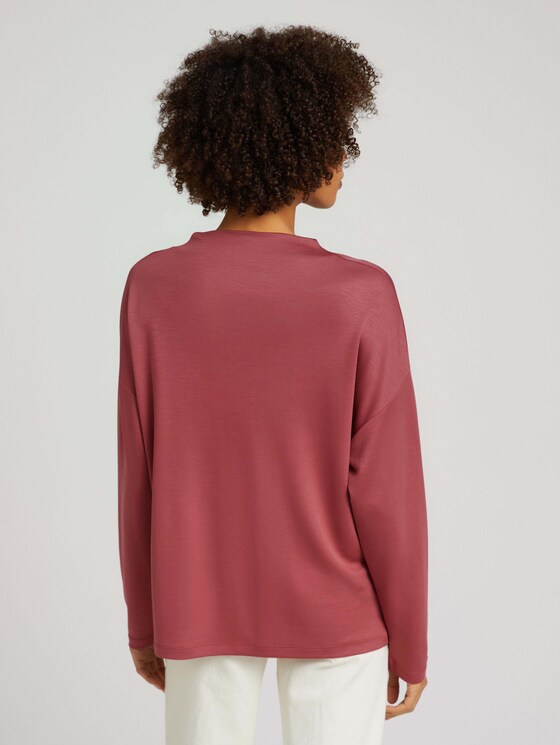 Pullover aus Jersey - Frauen - rouge red Pullover aus Jersey - Frauen - rouge red - 2 - Mine to five