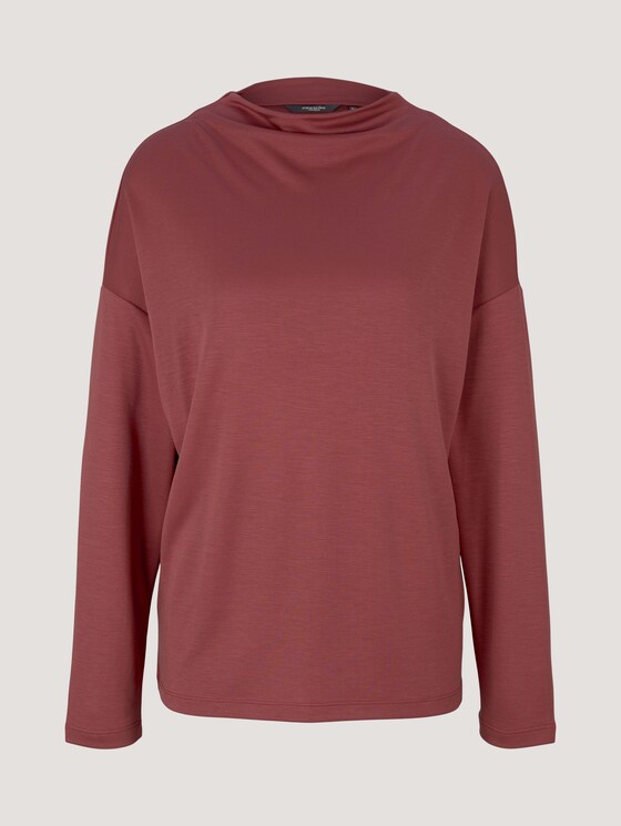 Pullover aus Jersey - Frauen - rouge red Pullover aus Jersey - Frauen - rouge red - 7 - Mine to five