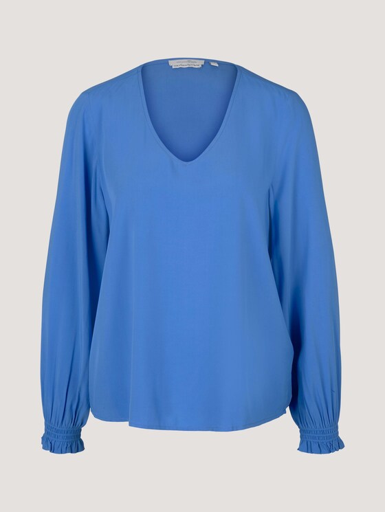 Bluse mit LENZING™ ECOVERO™ - Frauen - sicilian blue Bluse mit LENZING™ ECOVERO™ - Frauen - sicilian blue - 7 - TOM TAILOR Denim