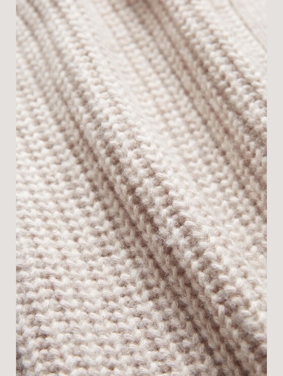 Kurzer Cardigan mit Kapuze - Frauen - cold beige melange Kurzer Cardigan mit Kapuze - Frauen - cold beige melange - 8 - TOM TAILOR