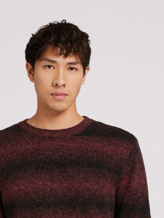 Pullover aus nachhaltiger Baumwolle - Männer - burned red gradient design Pullover aus nachhaltiger Baumwolle - Männer - burned red gradient design - 9 - TOM TAILOR Denim