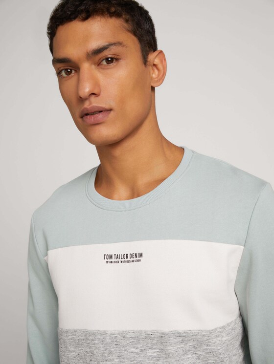Sweatshirt mit Print - Männer - white moss Sweatshirt mit Print - Männer - white moss - 9 - TOM TAILOR Denim