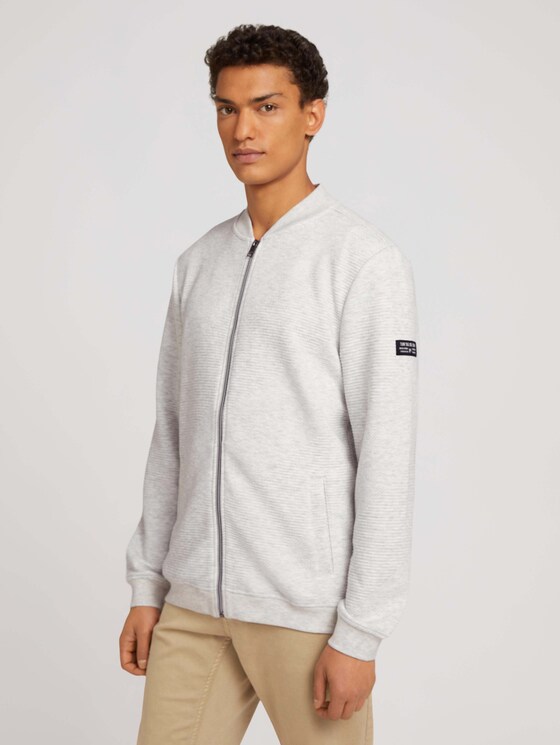 Bomberjacke - Männer - Light Medium Grey Melange Bomberjacke - Männer - Light Medium Grey Melange - 1 - TOM TAILOR Denim