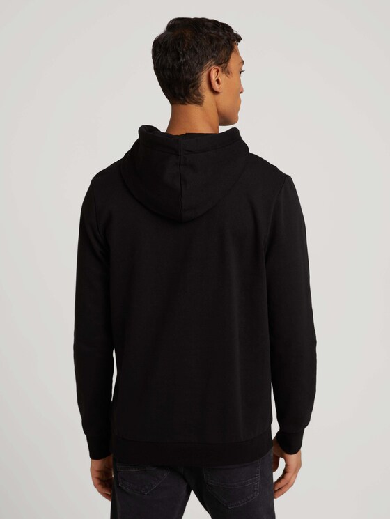 Hoodie mit Kapuze aus nachhaltiger Baumwolle - Männer - Black Hoodie mit Kapuze aus nachhaltiger Baumwolle - Männer - Black - 2 - TOM TAILOR Denim