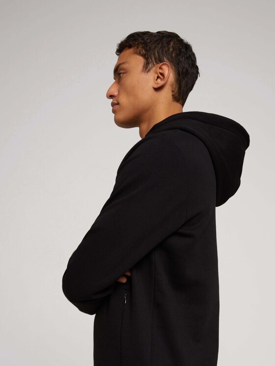 Hoodie mit Kapuze aus nachhaltiger Baumwolle - Männer - Black Hoodie mit Kapuze aus nachhaltiger Baumwolle - Männer - Black - 9 - TOM TAILOR Denim