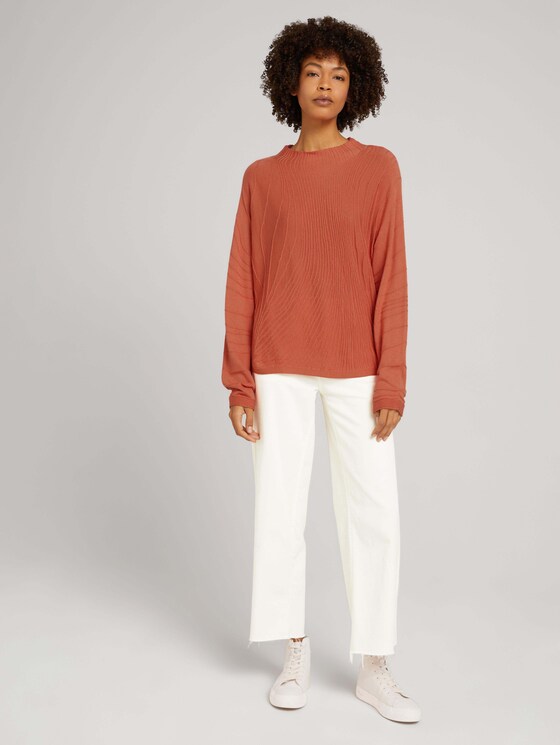 Pullover mit Fledermausärmeln - Frauen - dusty apricot Pullover mit Fledermausärmeln - Frauen - dusty apricot - 3 - Mine to five