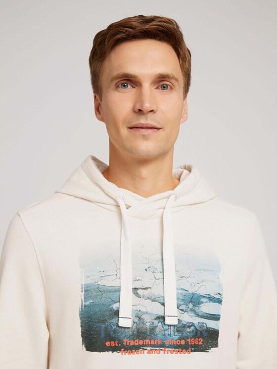 Hoodie with a photo print - Men - soft buttercream Hoodie with a photo print - Men - soft buttercream - 9 - TOM TAILOR