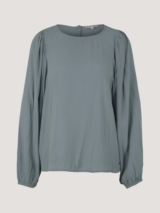 Bluse mit Ballonärmeln - Frauen - grey mint Bluse mit Ballonärmeln - Frauen - grey mint - 7 - TOM TAILOR Denim