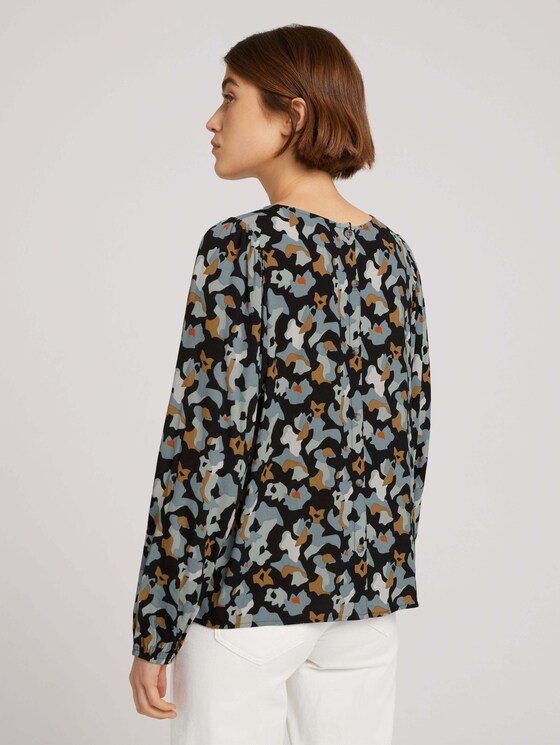 Bluse mit Ballonärmeln - Frauen - abstract print Bluse mit Ballonärmeln - Frauen - abstract print - 2 - TOM TAILOR Denim