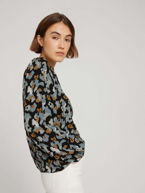 Bluse mit Ballonärmeln - Frauen - abstract print Bluse mit Ballonärmeln - Frauen - abstract print - 5 - TOM TAILOR Denim