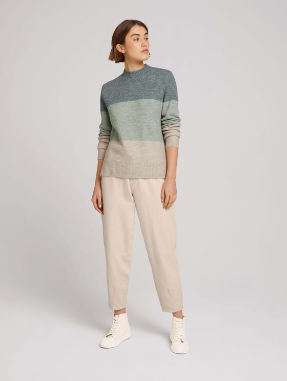 Stehkragenpullover - Frauen - iced mint colorblock Stehkragenpullover - Frauen - iced mint colorblock - 3 - TOM TAILOR Denim