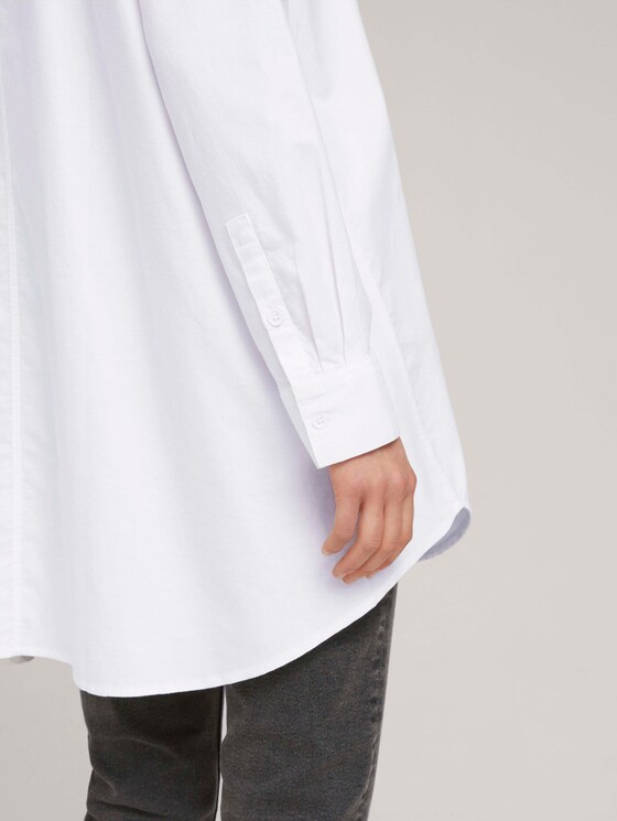Sustainable cotton shirt - Women - White Sustainable cotton shirt - Women - White - 9 - TOM TAILOR Denim