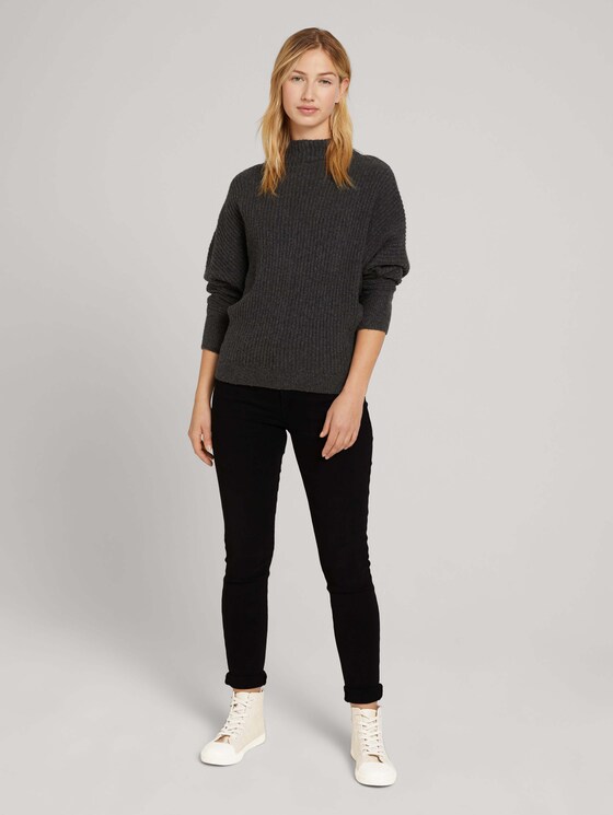 Strickpullover aus recyceltem Polyester - Frauen - Shale Grey Melange Strickpullover aus recyceltem Polyester - Frauen - Shale Grey Melange - 3 - TOM TAILOR Denim