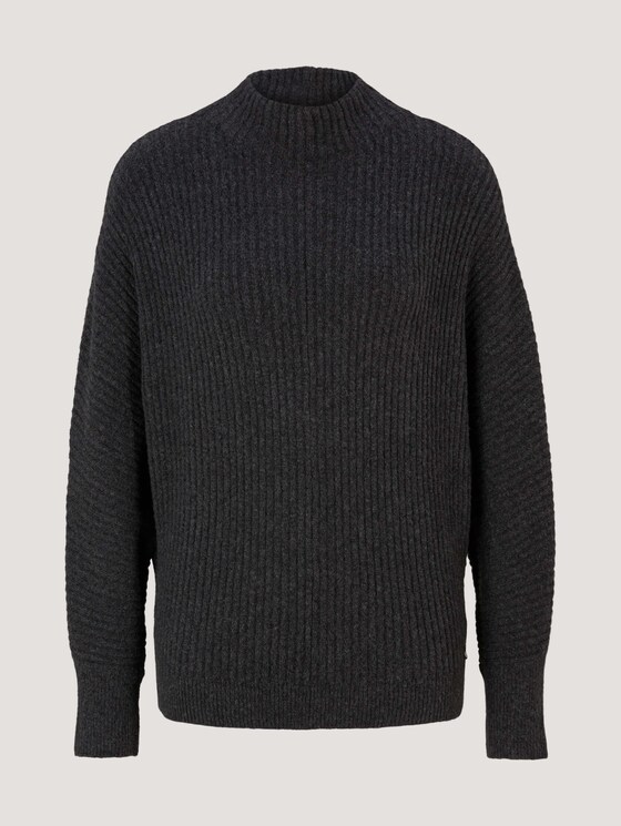 Strickpullover aus recyceltem Polyester - Frauen - Shale Grey Melange Strickpullover aus recyceltem Polyester - Frauen - Shale Grey Melange - 7 - TOM TAILOR Denim