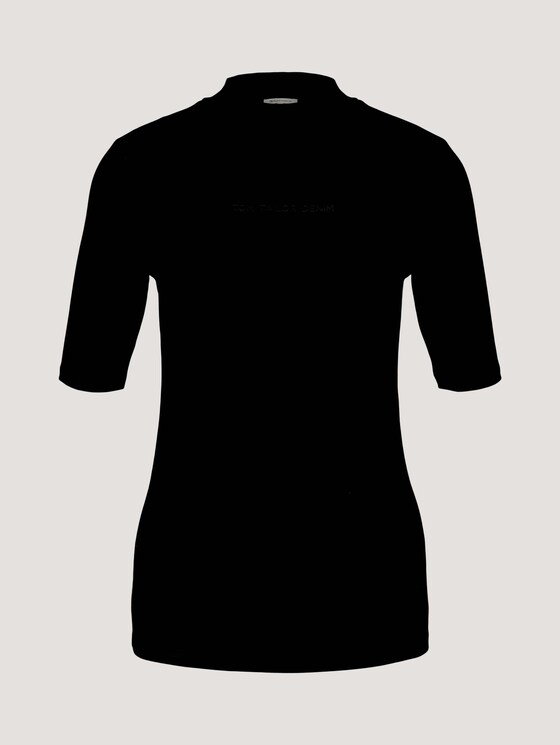 T-Shirt mit Stehkragen - Frauen - deep black T-Shirt mit Stehkragen - Frauen - deep black - 7 - TOM TAILOR Denim